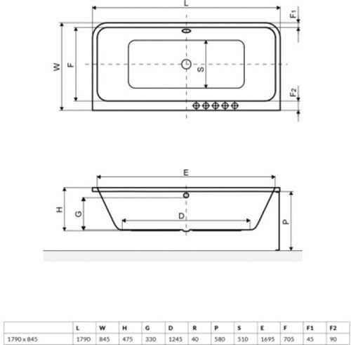 Панель для ванны Excellent Arana OBEX.AR2.18WH