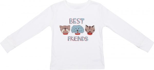 Пижама для мальчиков Фламинго Собачки р.98 молочный/с принтом 256-222-13 