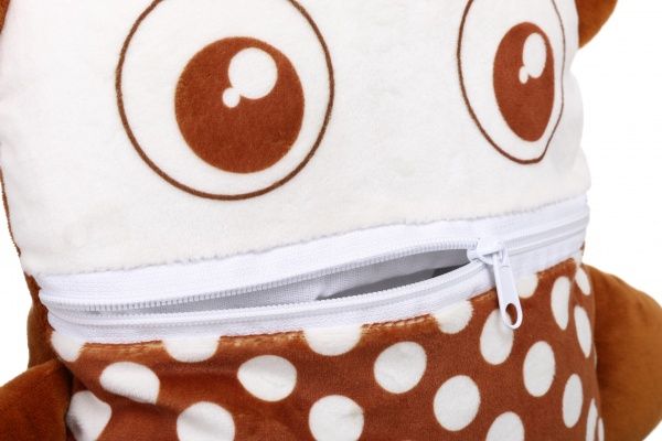 Подушка декоративная Мишка 25x35 см коричневый 