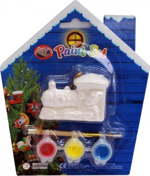 Набор для творчества Паровоз и 3 краски 022533 Девилон 