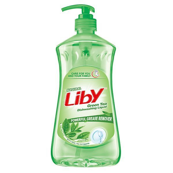 Средство для мытья посуды для ручного мытья посуды LIBY фруктов и овощей Зеленый чай 1,05л