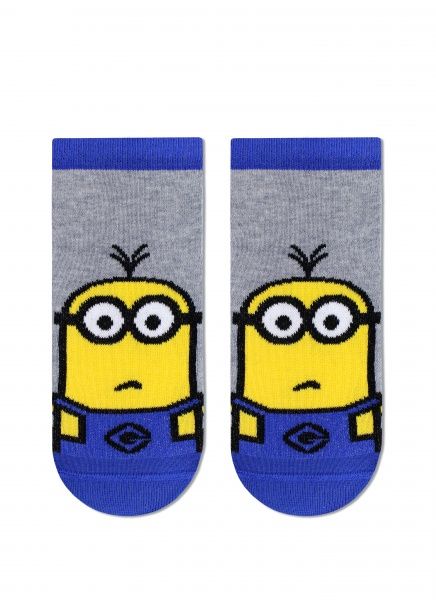 Носки детские Брестские 3095 Minions (укороченные) 574 р.13-14 серый меланж 