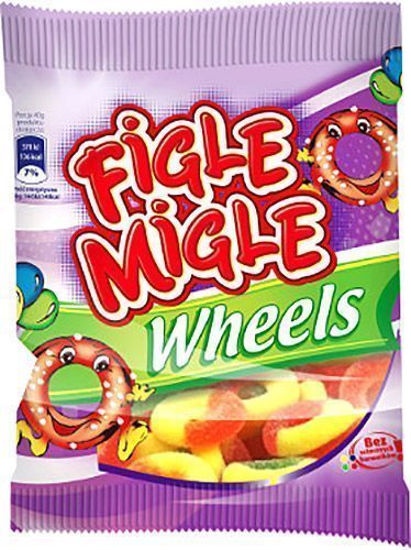 Конфеты жевательные Figle Migle Wheels 80 г