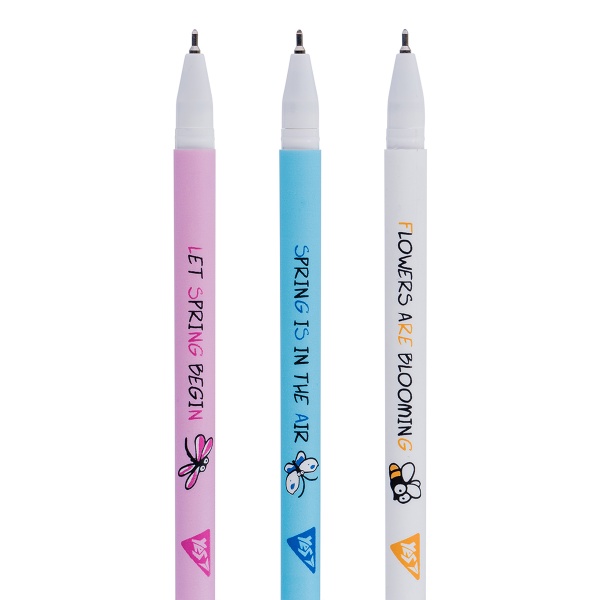 Ручка кулькова YES Spring song 0,7 мм синя 412066 