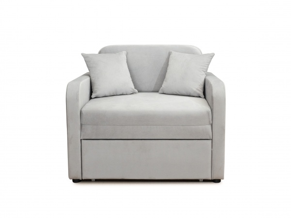 Тахта Маріо велюр сірий 960x820x830 мм