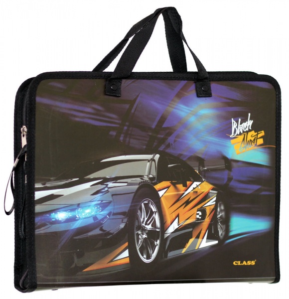 Папка з ручками Black Ghost 600 мкм 5633-23C CLASS