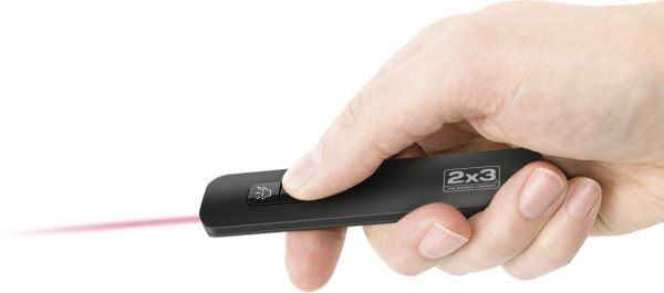 Указка лазерная с LED-фонариком красный луч WL001 N 2х3