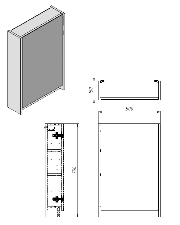 Дзеркальна шафа ЮВЕНТА