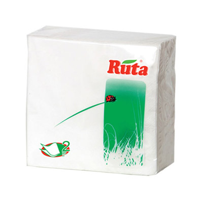 Салфетки столовые Ruta 24х24 см белый 40 шт.
