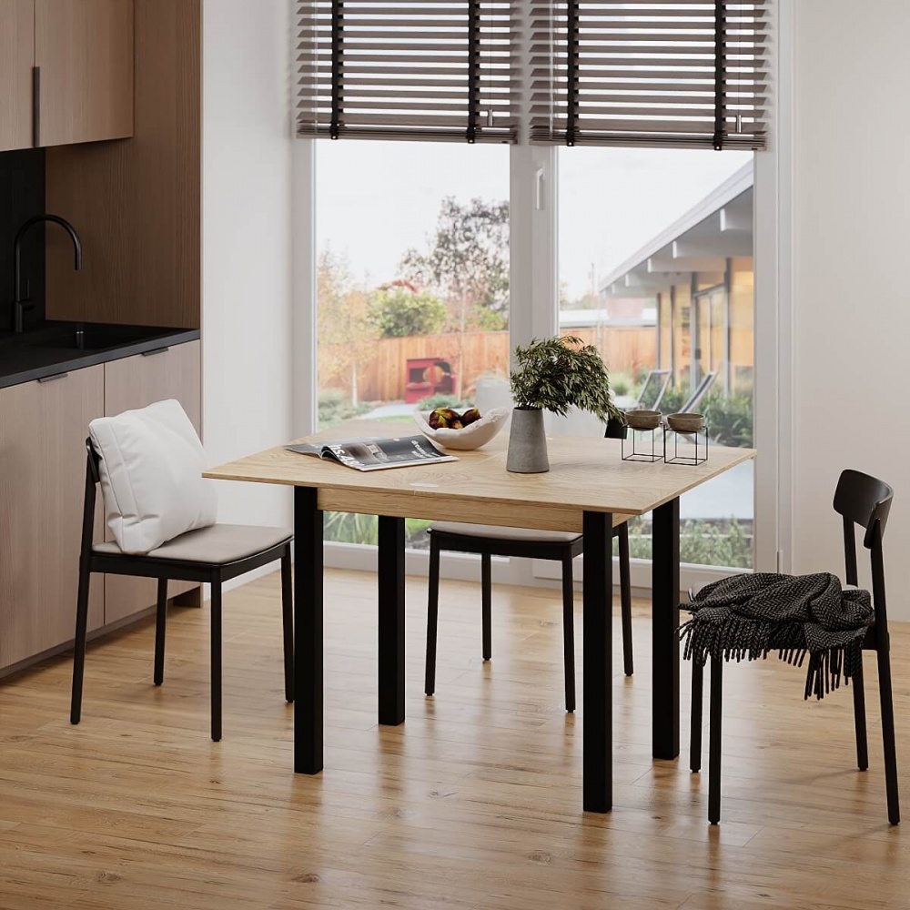 Стіл-трансформер ART IN HEAD Фаст 900(1200)x600x750мм дуб артізан/венге