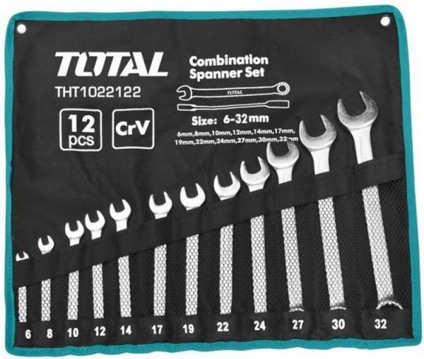 Набор ключей комбинированных TOTAL® THT1022122