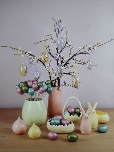 Декоративний виріб Гулівер Країна Підвіска Яйце з тюльпаном бузковим 10,5 см 142012