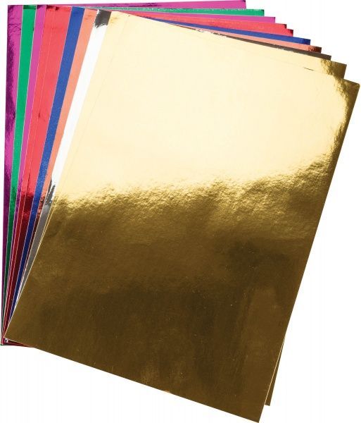 Папір для дизайну Metallic на самоклейкій основі А4 10 кольорів Centrum