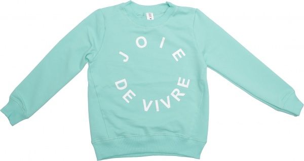 Свитшот Маленькие люди для девочки 14 р.158 мятный 