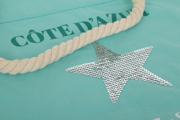 Сумка пляжная Luna Cote 54х36х15 см ментол