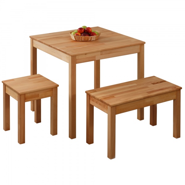 Табурет KROKWOOD TOMAS из массива бука (350x350x450) натуральный 