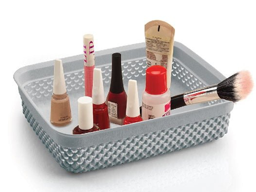 Кошик Ucsan Plastik DROP прямокутна А6 сірий 