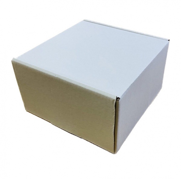 Гофроящик самосборный Т22 белый 165x165x95 мм