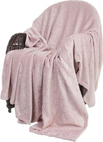 Плед Basic Shine Rhombus 200x220 см розовый La Nuit 