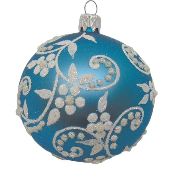 Куля новорічна d80 завиток 9724/28045