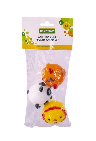 Набор игрушек для ванной Baby Team Забавные зверушки в ассортименте 9022