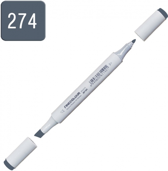 Маркер спиртовий FINECOLOUR Junior EF101-274 різкий сірий №1 