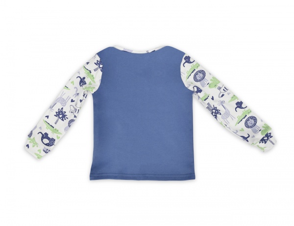 Піжама дитяча WP Merchandise Динозаври р.128–134 синій із малюнком FWPPJP3ZOO23BL134 