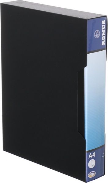 Папка на 80 файлів А4 чорна Romus