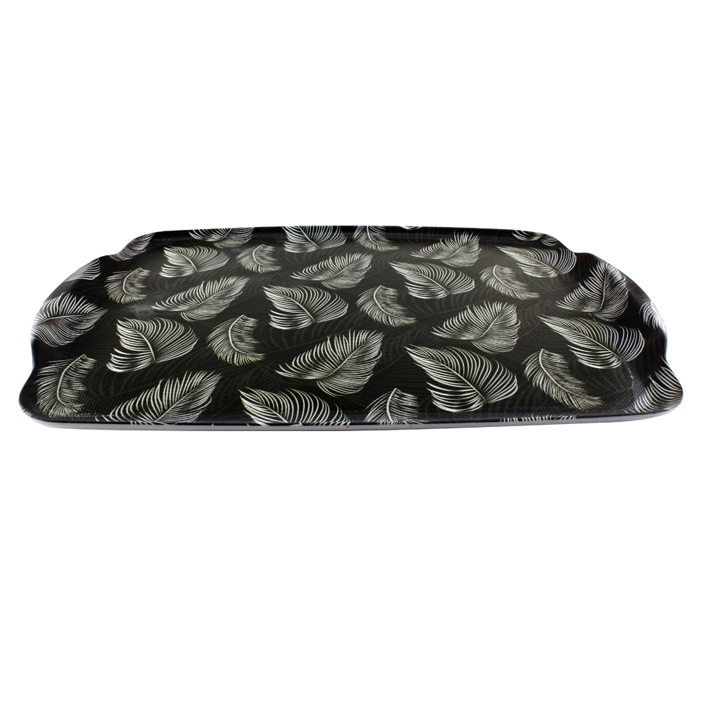 Поднос Arino Feathers 40x29,7x2 см прямоугольный нескользящий 74652