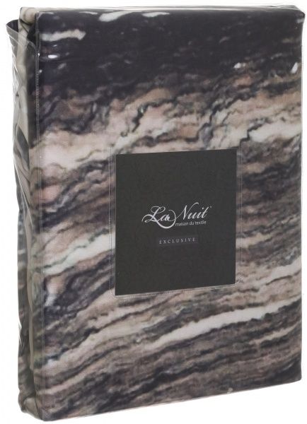 Комплект постельного белья Exclusive Stone 1,5 черно-серый La Nuit 