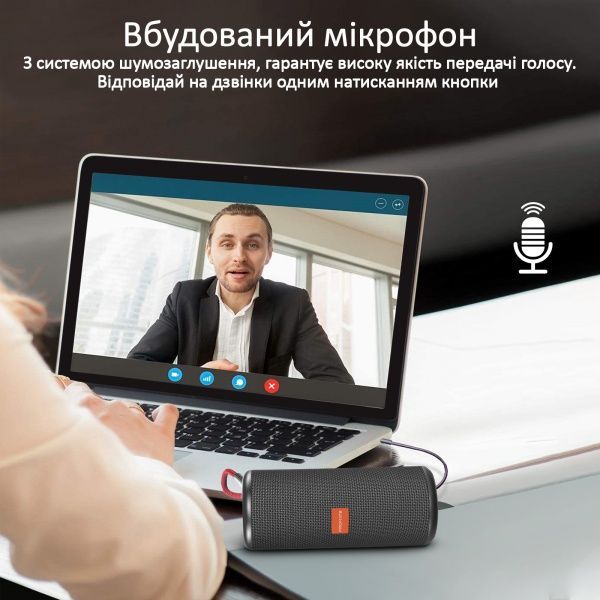 Портативна колонка Promate Pylon 10W IPX4 2.1 black 