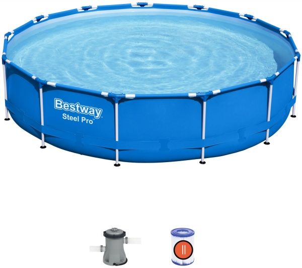 Бассейн каркасный Bestway 396x84 см (5612E) с фильтр-насосом