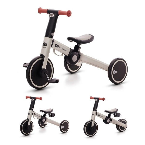 Велосипед детский Kinderkraft 3 в 1 4TRIKE Silver Grey серый KR4TRI22GRY0000 