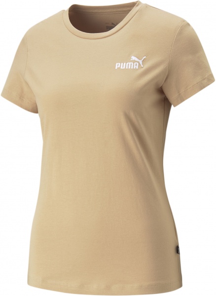 Футболка Puma ESS+ EMBROIDERY TEE DUSTY TAN 84833189 р.S бежевый