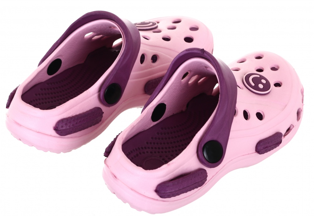 Сабо для девочек Shantou Смайл р.25 сиреневый (ls-23095)