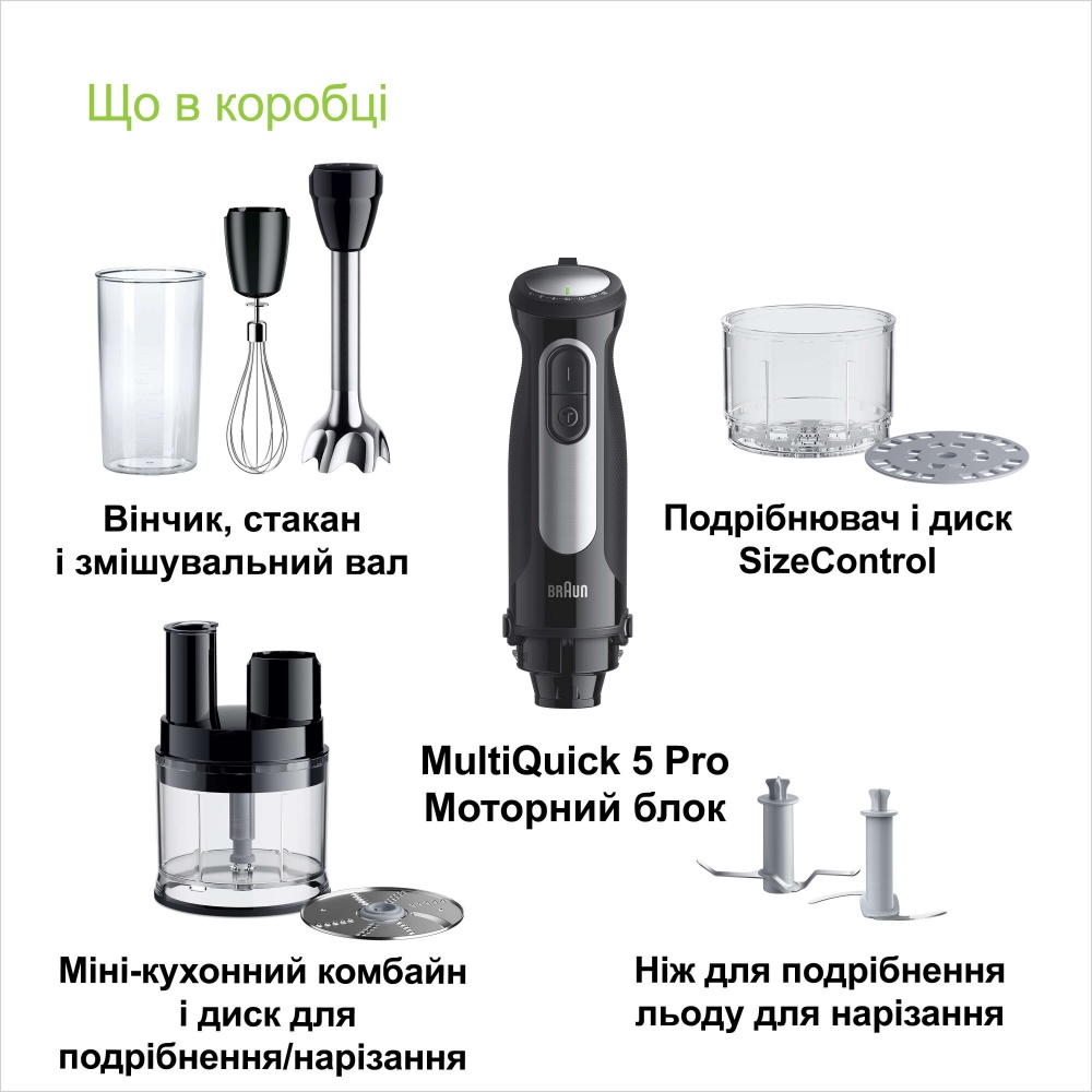 Блендер ручний Braun MultiQuick 5 Pro MQ55755M