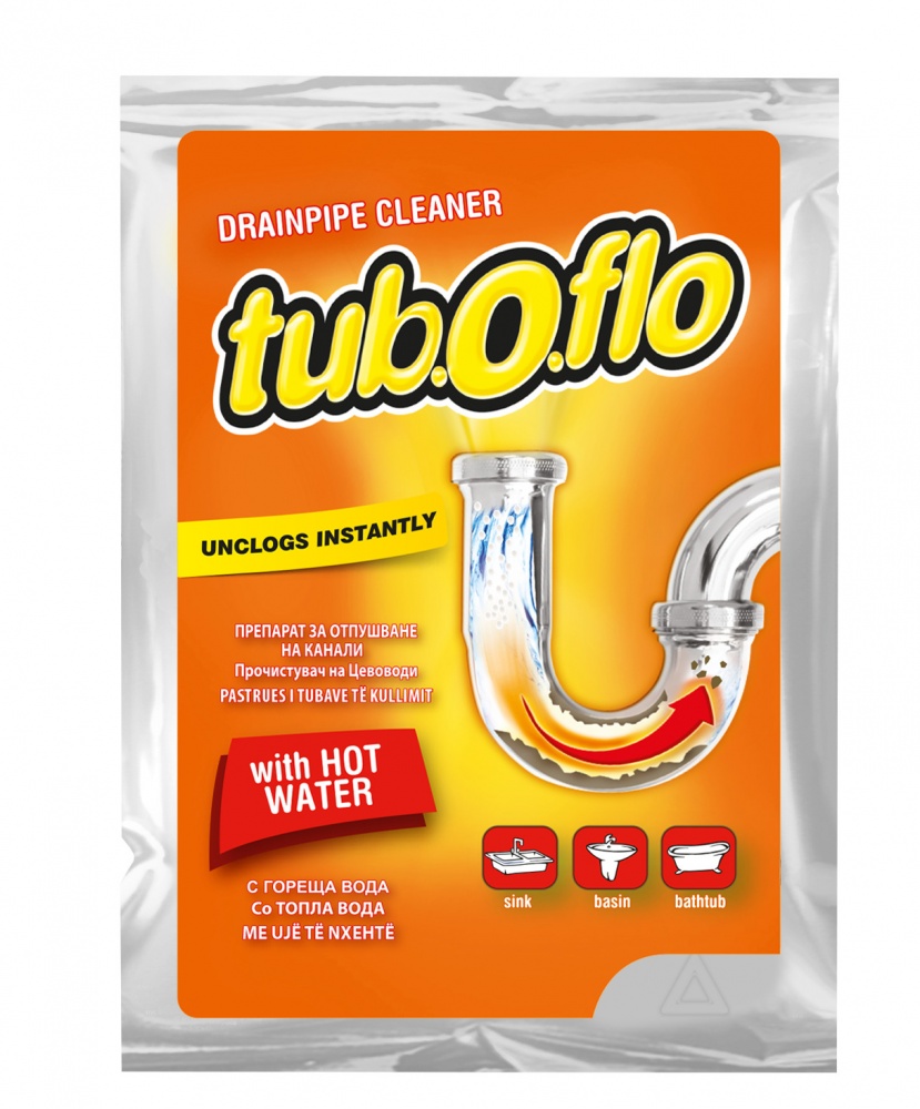 Засіб для чищення труб для чищення труб Tub.o.flo with hot water 60 г