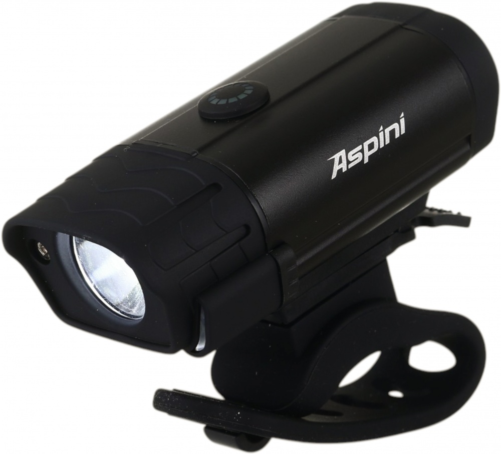Фонарь велосипедный Aspini 400 Lm черный FL-400AP-BLK