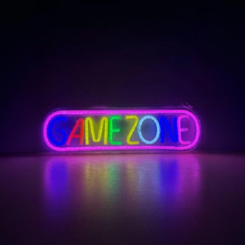 Неонова вивіска LED-NEON GAMEZONE 420x120 мм різнокольоровий (RGB)
