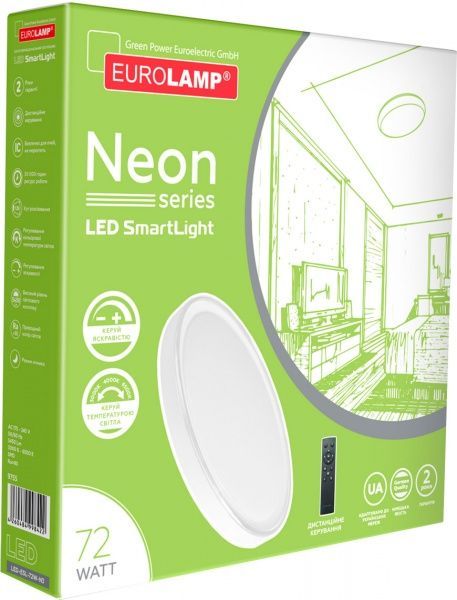 Світильник світлодіодний Eurolamp Star Сircle з пультом ДК 72 Вт білий 3000-6500 К 