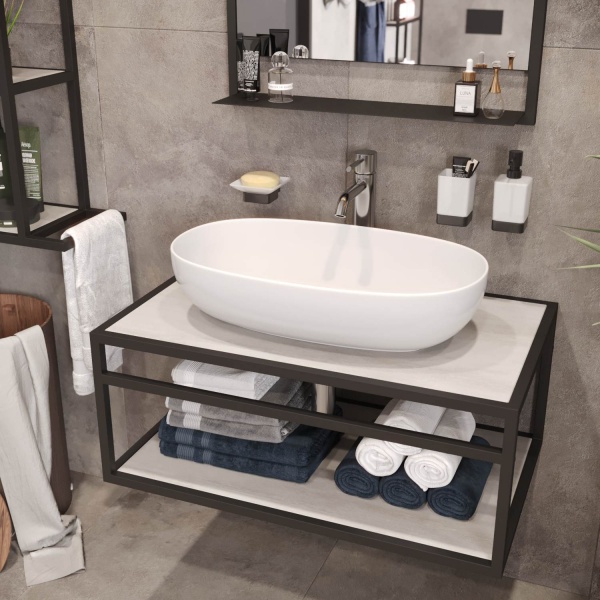 Тумба під умивальник Altstahl Tero 0 (766x330x466) чорна