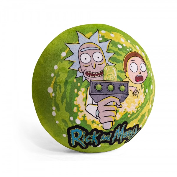 Подушка декоративная Рик и Морти 33x33 см зеленый WP Merchandise 