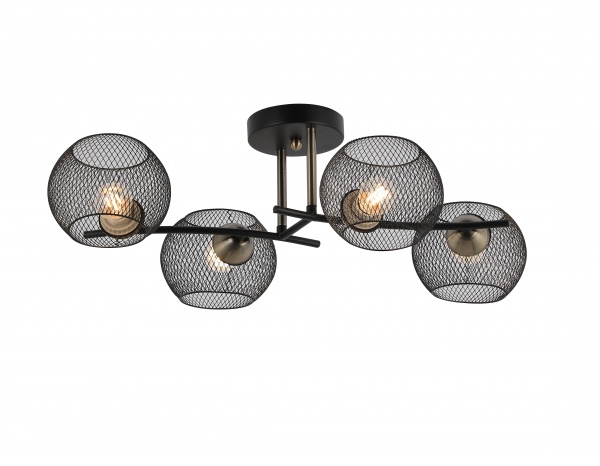 Люстра потолочная Blitz 4x60 Вт E27 черный 8256-44 