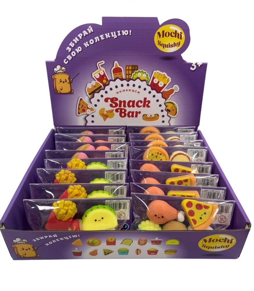 Игровой набор продуктов Monster Gum mochi squishy Снек бар T25003