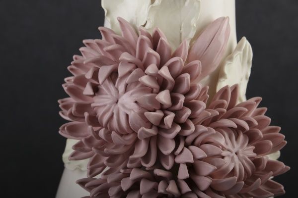 Ваза Хризантема розовая 48 см