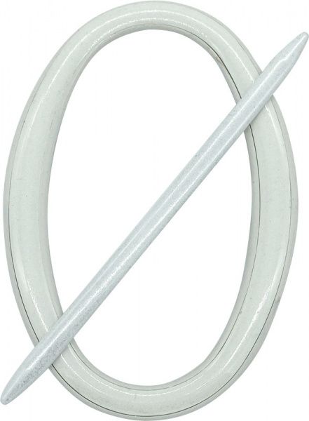 Декор Овал 180х125 мм белый D0001-0 MISLT