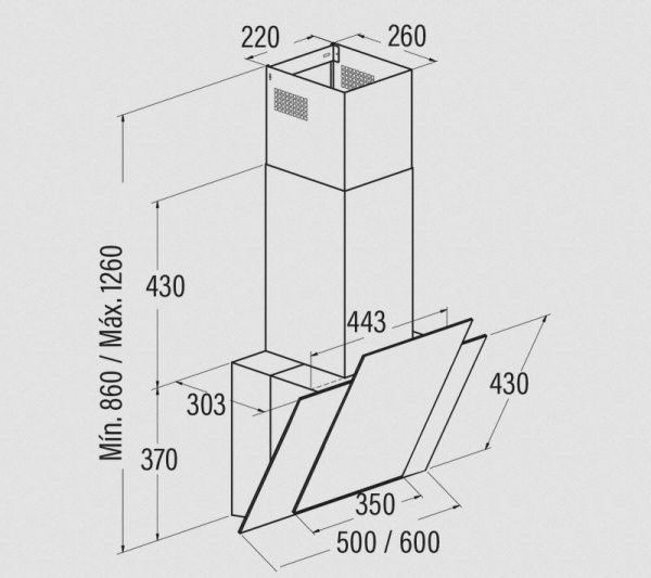 Вытяжка Cata Podium 600 AWH