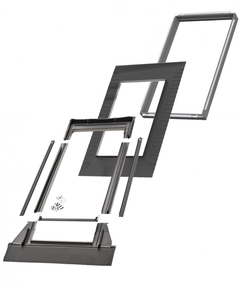 Комір для профільного покрівельного матеріалу Velux Стандарт 78x118 см EDW MK06 2000