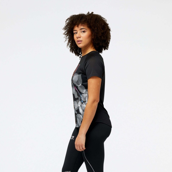 Футболка New Balance LONDON ED PRINTED IMPACT RUN WT31263DBM р.M чорний