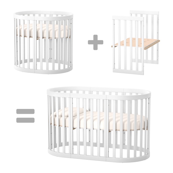 Ліжечко дитяче Veres Рим біле 14.1.1.38.06